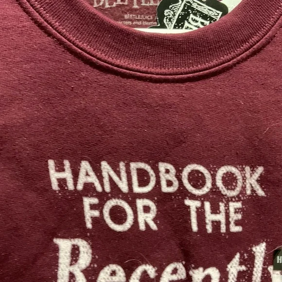 Beetlejuice Maroon Sweatshirt - Picture 3 of 6